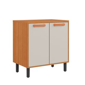 Módulo Balcão 80 Cozinha Garden - Cinamomo com Offwhite
