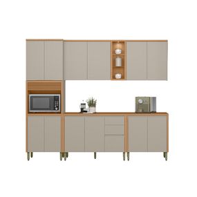 Cozinha Sistina 5 Peças - Jequitiba com Gris