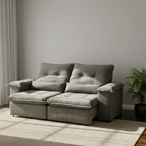 Sofá Maite Retrátil e Reclinável - 230 cm - Cor 2036