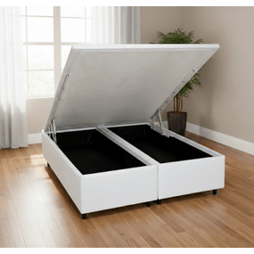 Box Casal com Baú - Bi-partido - Linhão Branco