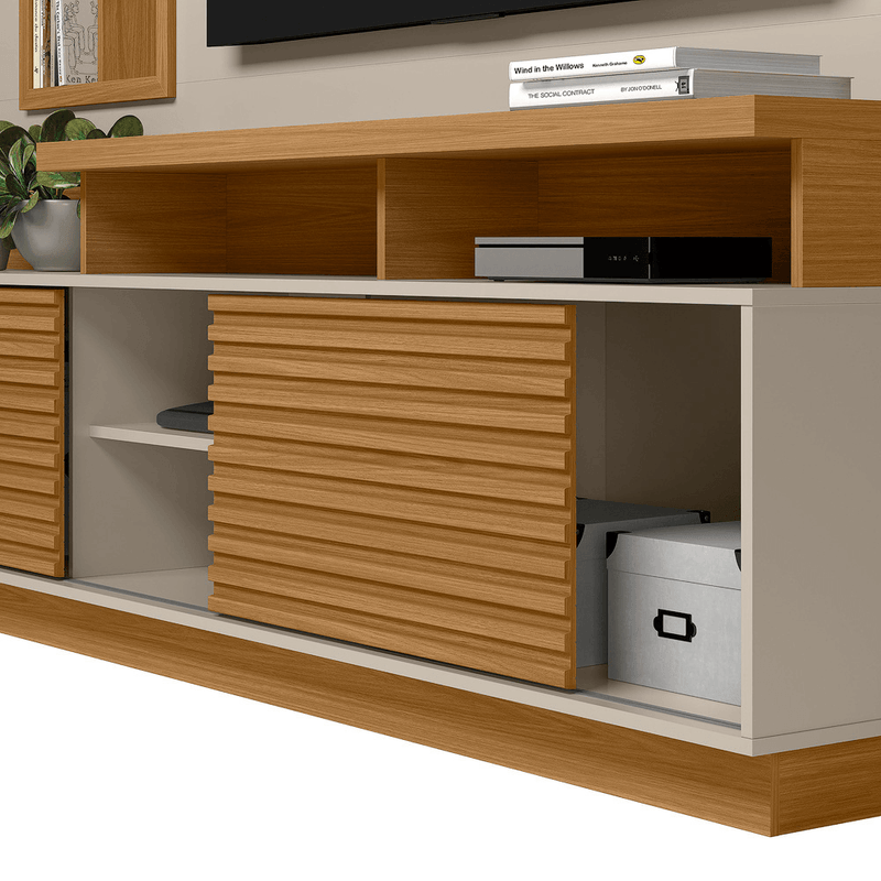 Home Alegro – 2.00m – Para TV até 60” - Nature/OffWhite - detalhes