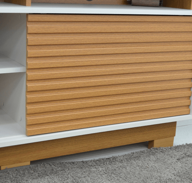 Home Alegro – 2.00m – Para TV até 60” - Nature/OffWhite - detalhes