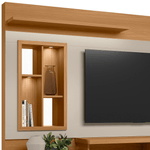 Home Alegro – 2.00m – Para TV até 60” - Nature/OffWhite - detalhes