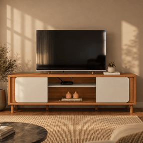 Rack Lumi - Canela/Off White Fosco - 1.82m